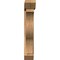Ekena Millwork Funston Slat Rough Sawn Bracket w/ Offset Brace, Western Red Cedar, 8"W x 36"D x 48"H BKT0806X36X48FST06RWR - alternate 3